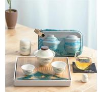 Set Di Tazze Da Tè Set Articoli Tè Semplicità Moderna Kit Campeggio Portatile Per Uso Domestico All'aperto Tazza Cracker In Ceramica Teiera Ufficio Kung Fu Set Da Tè Pomeridiano(E)