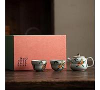 Set Di Tazze Da Tè Set Da Tè Cinese Forniture Artigianali In Osmanto Puro Dipinto A Mano Completo Teiera Giapponese E Tazza Set Da Tè Pomeridiano(B)