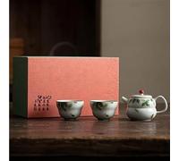 Set Di Tazze Da Tè Set Da Tè Cinese Forniture Artigianali In Osmanto Puro Dipinto A Mano Completo Teiera Giapponese E Tazza Set Da Tè Pomeridiano(A)
