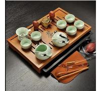 Set Di Tazze Da Tè Set da tè Kung Fu in argilla viola, bicchieri, tazza, zuppiera, infusore, cerimonia del cinese con Set Da Tè Pomeridiano(E)