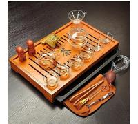 Set Di Tazze Da Tè Set da tè Kung Fu in argilla viola, bicchieri, tazza, zuppiera, infusore, cerimonia del cinese con Set Da Tè Pomeridiano(D)