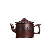 Set Di Tazze Da Tè Set Da Tè Kung Fu Teiera, Fango Di Melanzana Viola Della Miniera Cruda, Magazzino Mondiale Cereali, Vaso Argilla Fatto A Mano 280 Ml Set Da Tè Pomeridiano