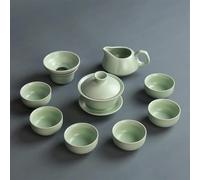 Set Di Tazze Da Tè Set In Ceramica Kung Fu Teiera Tazza Infusore Per Tè Cinese 6 Tazze Set Da Tè Pomeridiano(E)