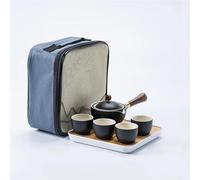 Set Di Tazze Da Tè Set Per Cerimonia Tè Kung Fu Rotante Cinese Automatico Rende Teiera Ceramica Domestica Portatile Viaggio Set Da Tè Pomeridiano(L)