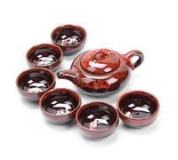Set Di Tazze Da Tè Set Tè 7 Pezzi Lo Squisito Celadon Include 6 Tazze 1 Teiera Marca Kung Fu Tazza Regalo Unico Set Da Tè Pomeridiano(A)