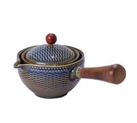 Set Di Tazze Da Tè Set Tè Cinese Kung Fu Teiera Rotante 360° Ceramica Infusore Semi Automatico Gongfu Teaware Pot Cup Set Da Tè Pomeridiano(A)