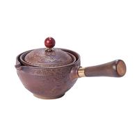 Set Di Tazze Da Tè Set Tè Cinese Kung Fu Teiera Rotante 360° Ceramica Infusore Semi Automatico Gongfu Teaware Pot Cup Set Da Tè Pomeridiano(B)