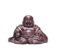 Set Di Tazze Da Tè Set Tè Cinese Zisha Decorazione Yixing Fatto A Mano In Argilla Viola Pet Maitreya Statua Di Buddha Figura Ornamenti Scultura Artigianato Set Da Tè Pomeridiano