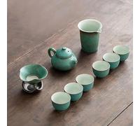 Set Di Tazze Da Tè Set Tè Krukke Cina Kung Fu Piccolo Per La Casa Leggero Lusso Stile Giapponese Per Preparazione Teiera Laterale Tazza Confezione Set Da Tè Pomeridiano(B)