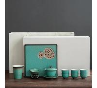 Set Di Tazze Da Tè Set Tè Krukke Cina Kung Fu Piccolo Per La Casa Leggero Lusso Stile Giapponese Per Preparazione Teiera Laterale Tazza Confezione Set Da Tè Pomeridiano(D)