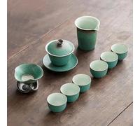 Set Di Tazze Da Tè Set Tè Krukke Cina Kung Fu Piccolo Per La Casa Leggero Lusso Stile Giapponese Per Preparazione Teiera Laterale Tazza Confezione Set Da Tè Pomeridiano(F)