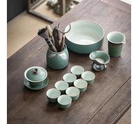Set Di Tazze Da Tè Set Tè Krukke Cina Kung Fu Piccolo Per La Casa Leggero Lusso Stile Giapponese Per Preparazione Teiera Laterale Tazza Confezione Set Da Tè Pomeridiano(I)