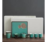 Set Di Tazze Da Tè Set Tè Krukke Cina Kung Fu Piccolo Per La Casa Leggero Lusso Stile Giapponese Per Preparazione Teiera Laterale Tazza Confezione Set Da Tè Pomeridiano(C)
