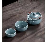 Set Di Tazze Da Tè Set Tè Kung Fu Teiera Portatile Ceramica In Porcellana Bollitori Bicchieri Cerimonia Set Da Tè Pomeridiano(G)