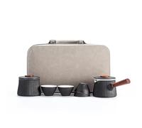 Set Di Tazze Da Tè Set Tè Stile Servizio Ceramica Viaggio Teiera Tazze Portatile Kung Fu Fatto Mano Per Auto Set Da Tè Pomeridiano(A)