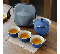 Set Di Tazze Da Tè Set Tè Viaggio Strumento Portatile Per Preparare Campeggio Aperto Stoviglie Kung Fu Singolo Miglior Regalo Per Gli Amanti Cultura Set Da Tè Pomeridiano(A)