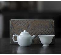 Set Di Tazze Da Tè Set Teiera E Tazza Da Tè Collezione Cha In Porcellana Misty Blue Completo Per La Cerimonia Del Caffettiera Set Da Tè Pomeridiano