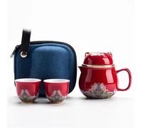 Set Di Tazze Da Tè Simpatico Set Tè Pocelain Lucky Cat Creativo Maneki Neko Tazza In Ceramica Con Filtri Teiere Adorabili Gatto Plutus Set Da Tè Pomeridiano(A)