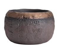 Set Di Tazze Da Tè Singola Tazza Personale In Ceramica Da Tè Ciotola Doratura Ferro Smalto Master Cup Gres Fatto A Mano In Rilievo Cuore Sutra Zen Set Da Tè Pomeridiano