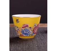 Set Di Tazze Da Tè Smalto Ceramico Colorato Teiera Dipinto Pentola D'acqua Tazza Di Tè Copertura Ciotola Riscaldata Bollitore Infusore Argilla Set Da Tè Pomeridiano(A)