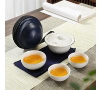 Set Di Tazze Da Tè Spazio Pianeta Forma Kung Fu Set Tè Portatile Viaggio Teiera Tazza Infusore Accessori Per Regalo Set Da Tè Pomeridiano(White)