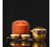 Set Di Tazze Da Tè Teiera Celadon Business Travel Express Tazze Da Tè Set Portatile In Ceramica Dipinto A Mano Set Da Tè Pomeridiano(Type-A)