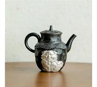 Set Di Tazze Da Tè Teiera Fatta A Mano Per Il Risveglio Del Leone Bollitore Per Tè Collezione Per La Cerimonia In Argento Verniciato Con Smalto Oro Nero Set Da Tè Pomeridiano