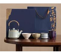 Set Di Tazze Da Tè Teiera Per Casa E Tazza Tè Kung Fu Confezione Regalo Cinque Famosi Forni 1 Pentola 4 Tazze Set Completo Antico Per La Cerimonia Del Set Da Tè Pomeridiano