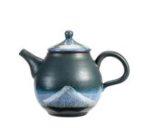 Set Di Tazze Da Tè Teiera Per Tè Pu'er Singola Pentola Cotta In Forno Con Foro Per Il Filtro In Porcellana A Inchiostro Piccola In Ceramica Set Da Tè Pomeridiano