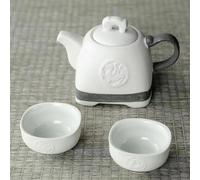 Set Di Tazze Da Tè Viaggio Per L'ufficio La Casa Il Tè Regalo Per Un Amico Set Da In Ceramica Portatile Kung Fu Cinese Con Tazze Set Da Tè Pomeridiano(A)