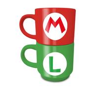 Set di tazze di ceramica Super Mario Mario e Luigi