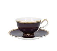 Maxwell & Williams Teas & C’s Kasbah Set da Tè con Tazza e Piattino in Porcellana, Confezione Regalo, Colore Viola, 200 ml