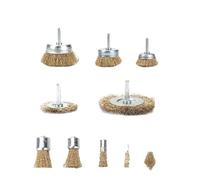 Set di tazze for ruote con gambo for punte da trapano con spazzole metalliche for accessori for utensili, rimozione della ruggine dei metalli, lucidatura(10Pcs)