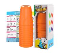 Set di tazze impilabili per bambini, giocattolo da gioco d'azzardo - giocattoli da impilare per l'apprendimento precoce - per aula di viaggio adulti bambino famiglia festa sviluppo delle abilità motri