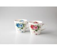 Set Di Tazze Ultra Rosa In Scatola - Mino Ware, Fatto In Giappone Blu Rosa