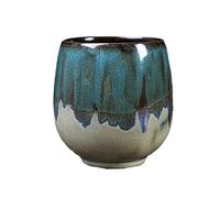 Set di tazzine da caffè espresso in ceramica Kiln - Tazza da tè giapponese - Tazza panciuta creativa - Rosso forno - Confezione da due - 101-200 ml(Kiln Blue 1pc,100ml)