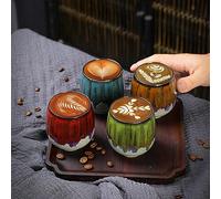 Set di tazzine da caffè espresso in ceramica Kiln - Tazza da tè giapponese - Tazza panciuta creativa - Rosso forno - Confezione da due - 101-200 ml(Kiln Turn Red 1pc,170ml)
