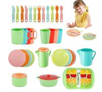 Set di tè per ,Gioco d'imitazione di cucina educativa e interattiva - Servizio da tè giocattolo | per ragazza ragazzo compleanno Capodanno e regalo festivo