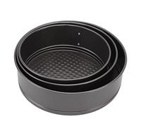 Set di Teglie a Cerniera, Teglia Rotonda Antiaderente da 3 Pezzi, Teglia con Chiusura a Molla in Acciaio Inossidabile per Cheesecake, Torta Yogurt, Mousse e Lasagne, 24, 26, 28 (22/24/26)