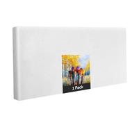 Set di telai da 1 pezzo in 70 x 130 cm, tela artistica bianca in poliestere, da dipingere, pronta da dipingere, adatta per colori acrilici o tessuti, progetti fai da te per pittori e artisti