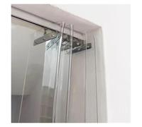 Set di tende a strisce trasparenti in PVC, 135 x 200 cm, divisorio pieghevole per porta scorrevole, facile da installare, divisorio in plastica per privacy e riduzione del rumore, perfetto per uso