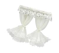 Set di tende in pizzo per case modello in scala 1/12 include fascette in tessuto separate per decorazioni personalizzabili Tende in pizzo blu in miniatura