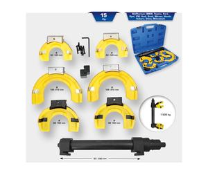 Set di tenditori a molla Brilliant Tools, 15 pz, con inserti protettivi in plastica Quantità:1