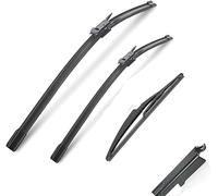 Set di tergicristalli per Vauxhall Opel Corsa D 2006-2014 Anteriore Posteriore Tergicristallo Parabrezza Accessori Gomma Spazzola Tergicristallo Kit Set Braccio Posteriore