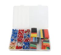 Set di terminali elettrici per cavi per auto, 678 pezzi, connettori, tubi termorestringenti con scatola assortita per riparazioni elettriche automobilistiche