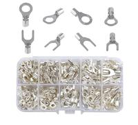 Set di terminali pressati a freddo, connettori preisolati a forcella/tipo O/molla/tubo, in filo rame for cablaggio elettrico automobilistico Striscia di connessione(OT/UT-320 PCS)