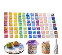 Set Di Tessere Di Mosaico - 1100 Pezzi Di Colore Misto, Materiali Per Mosaico Fai Da Te, Piastrelle Per Creazione Di Gioielli Artigianali In Acrilico, Kit Di Decorazioni Per La Casa Per La Decorazione