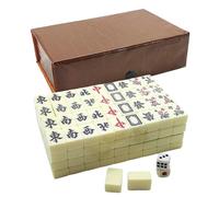 Set Di Tessere Mahjong - Mini Portatile Divertente Con Custodia,Set Di Mahjong Da Viaggio Per Giochi Interattivi,per Interno, Esterno, Casa, Hotel, Viaggio, Festa, Famiglia, Adulti e Principianti
