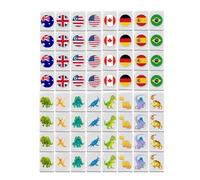 Set di tessere Mahjong, set Mah Jongg | di gioco modello bandiera Mahjong da 65 pezzi - Set di tessere per feste in famiglia, puzzle con di fuga in riva al mare, divertenti giochi da tavolo pe