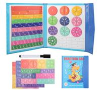 Set di tessere segnapunti e cerchi magnetici, piastrelle magnetiche per frazione e cerchi per frazione